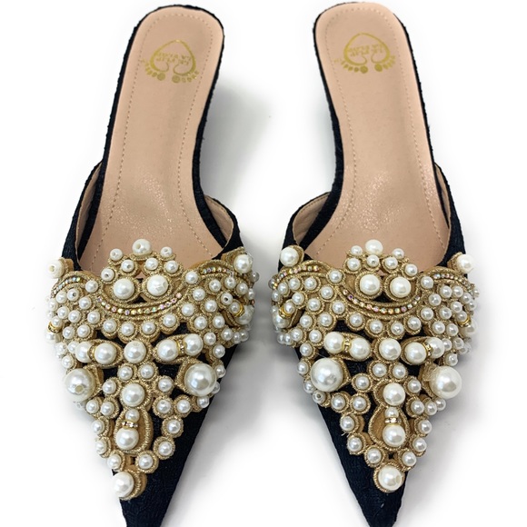 Bella Pearl embellished kitten heels - Picture 6 of 6